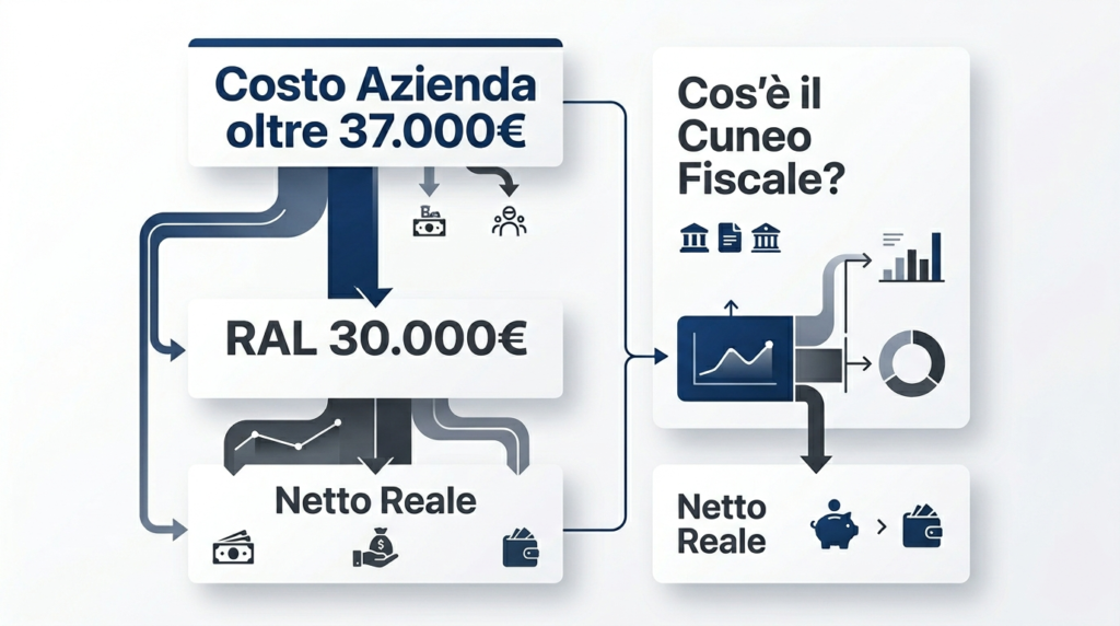 infografica per Quanto Paga il Datore di Lavoro