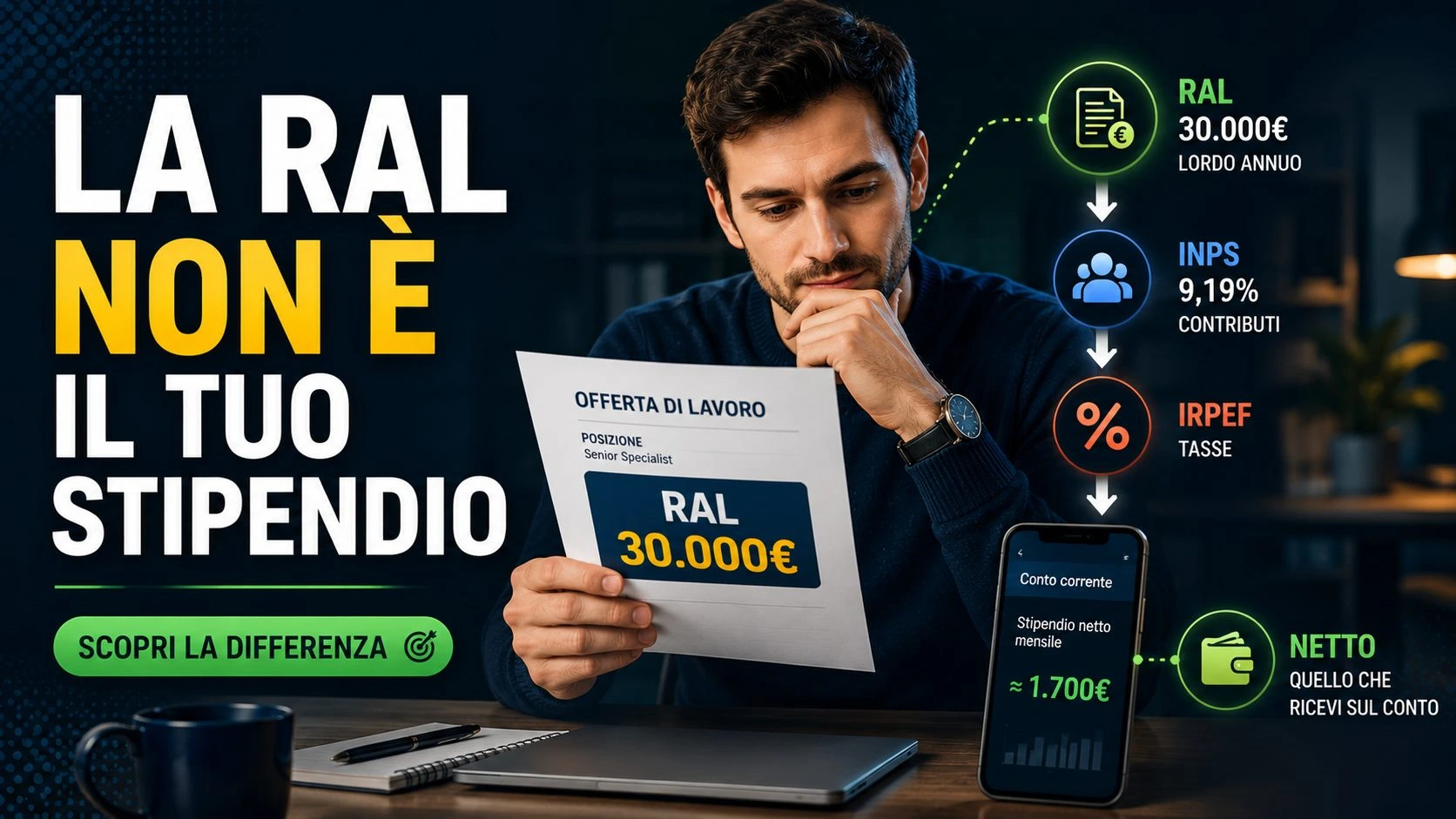 Cosa Significa RAL? Differenza tra Retribuzione Lorda e Stipendio Netto